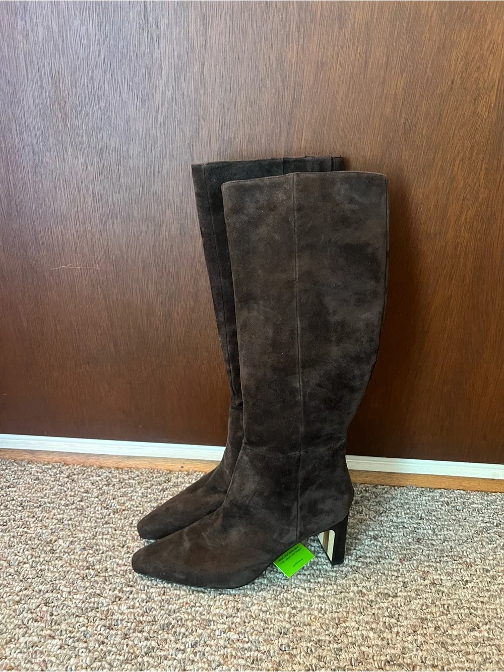 Sam Edelman Dark Brown Tall Suede Knee-High Boot NWT